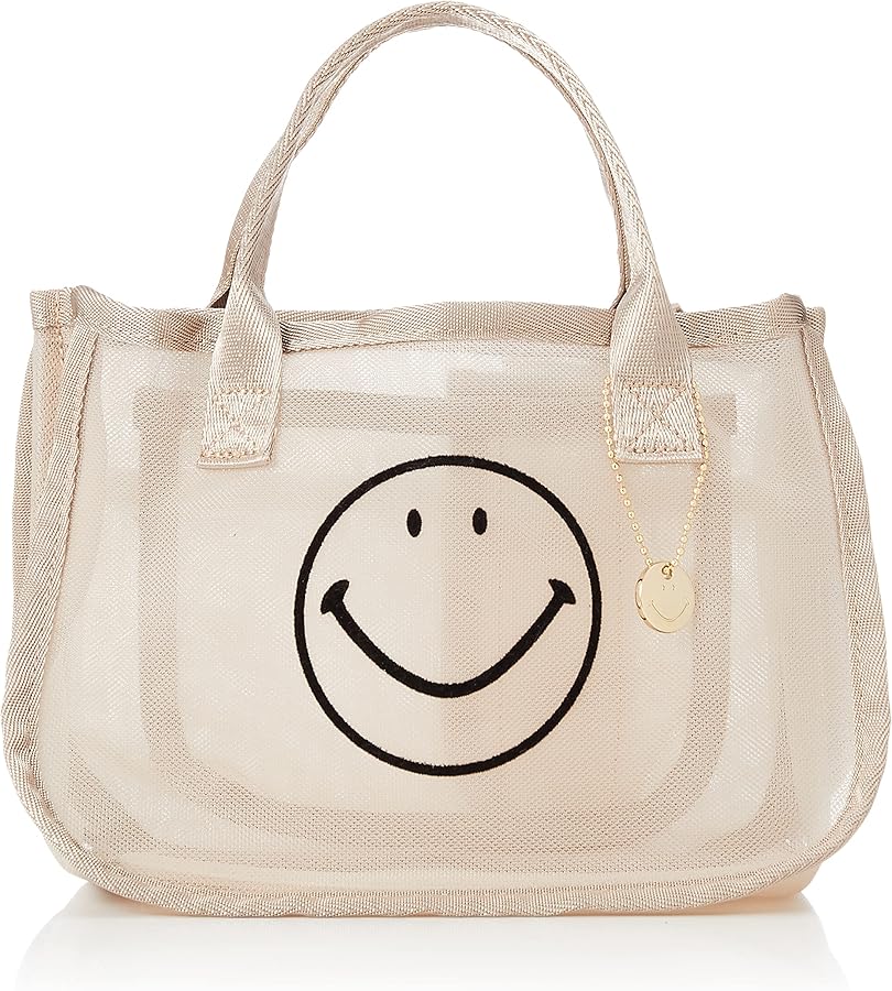 Amazon.co.jp: [cache cache] スマイルモチーフメッシュバッグイン